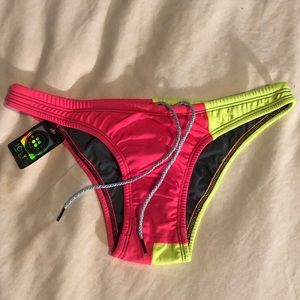 Joker bikini bottoms hot pink/highlighter yellow